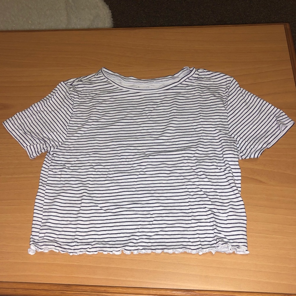 stripped crop top